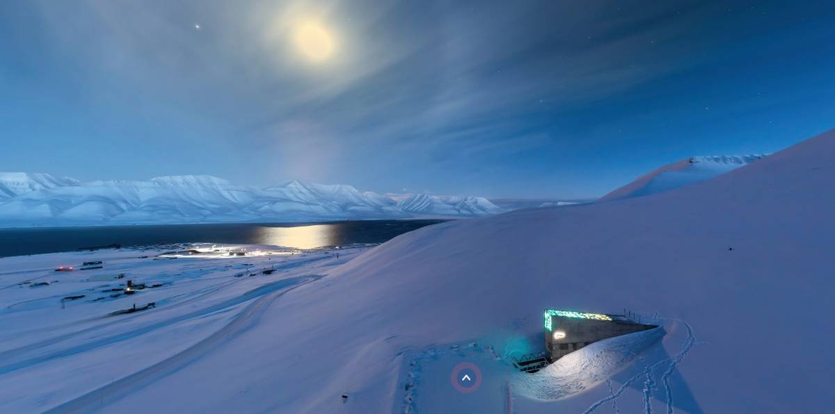 La plus grande banque mondiale de semences se situe au Svalbard, sous la glace. © Svalbard Global Seed Vault